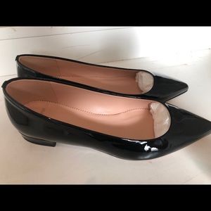 Jcrew Black Patent Pointed Flats - Size 7M